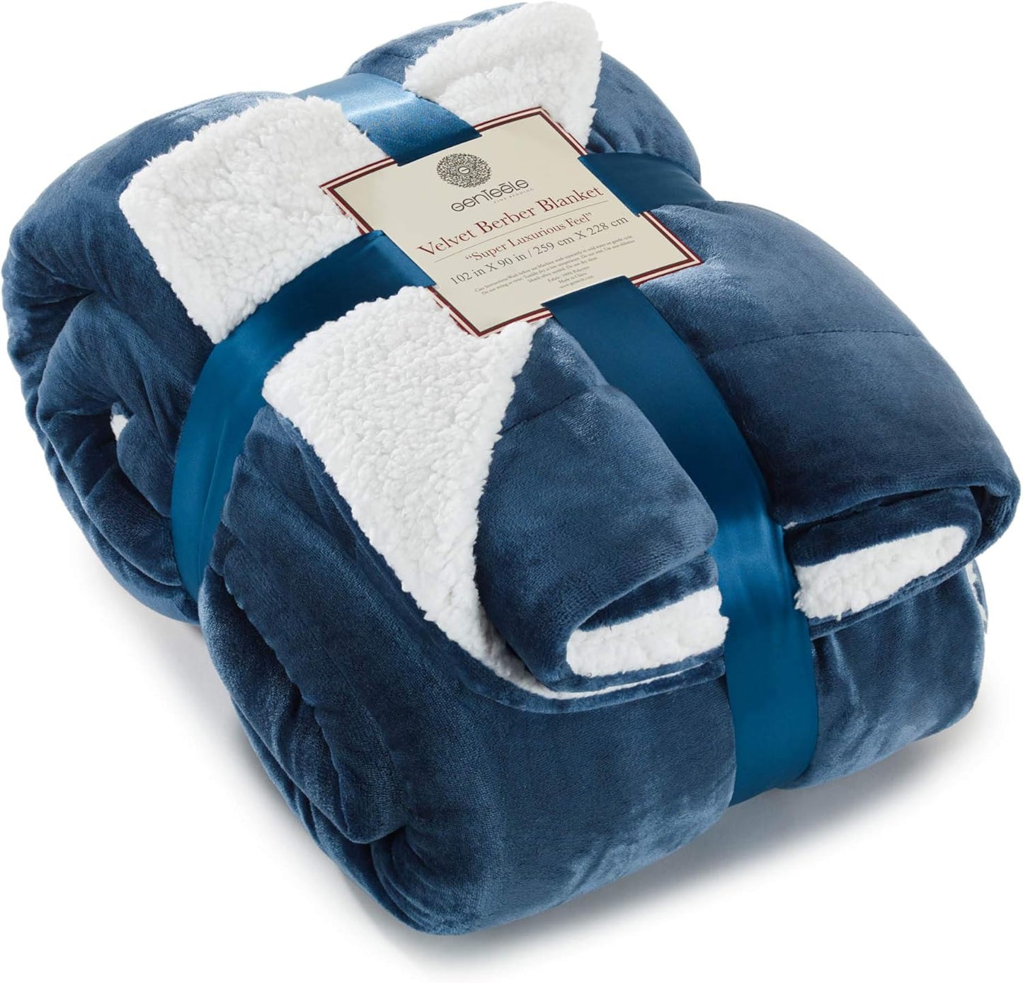 Sherpa Throw Blanket Super Soft Reversible Ultra Luxurious Plush Blanket, 50 X 60 Inches, Camel/White