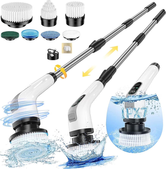 Electric Spin Scrubber 2024 New Full-Body IPX7 Waterproof for Bathroom Kitchen Floor