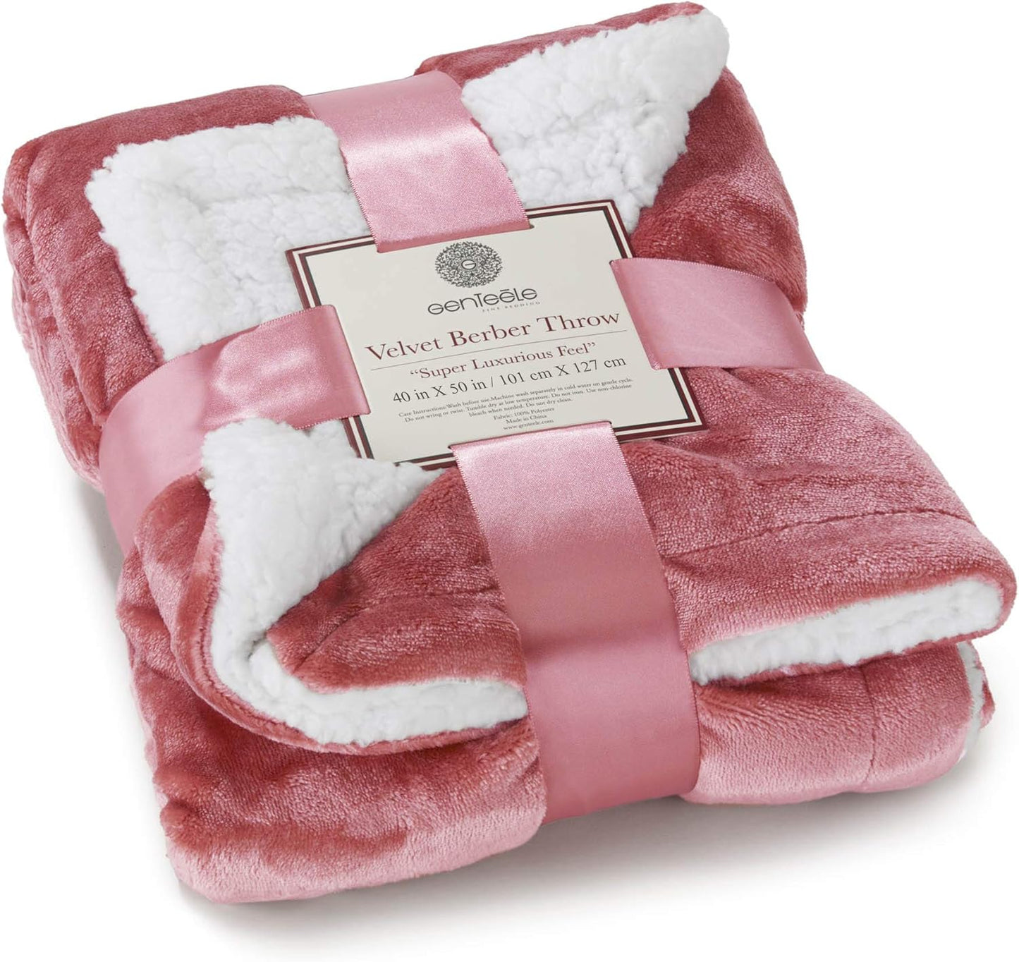 Sherpa Throw Blanket Super Soft Reversible Ultra Luxurious Plush Blanket, 50 X 60 Inches, Camel/White