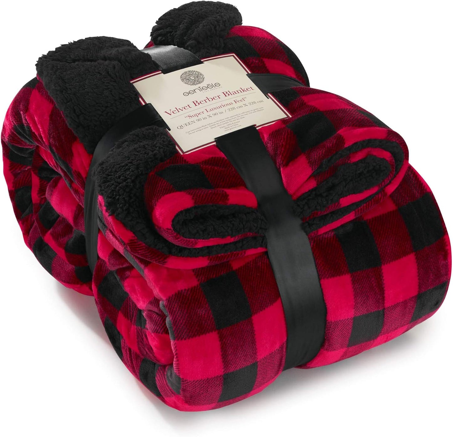 Sherpa Throw Blanket Super Soft Reversible Ultra Luxurious Plush Blanket, 50 X 60 Inches, Camel/White