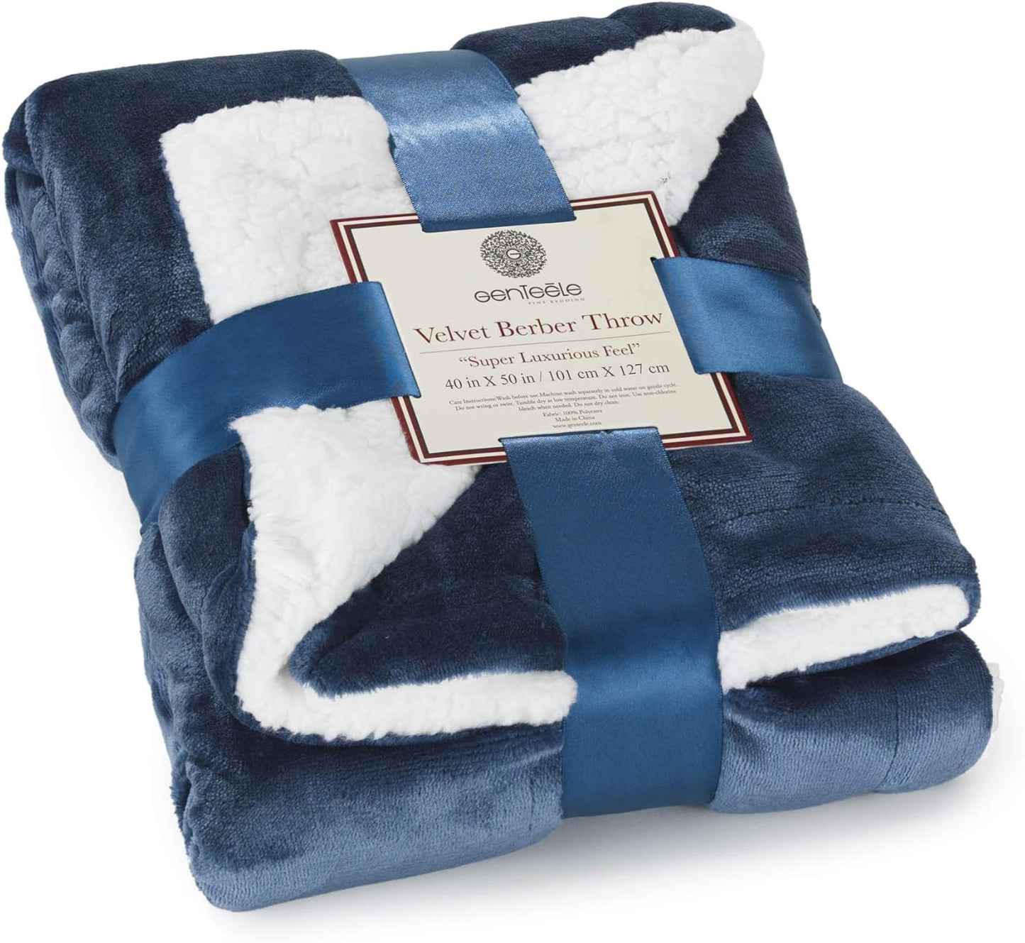 Sherpa Throw Blanket Super Soft Reversible Ultra Luxurious Plush Blanket, 50 X 60 Inches, Camel/White