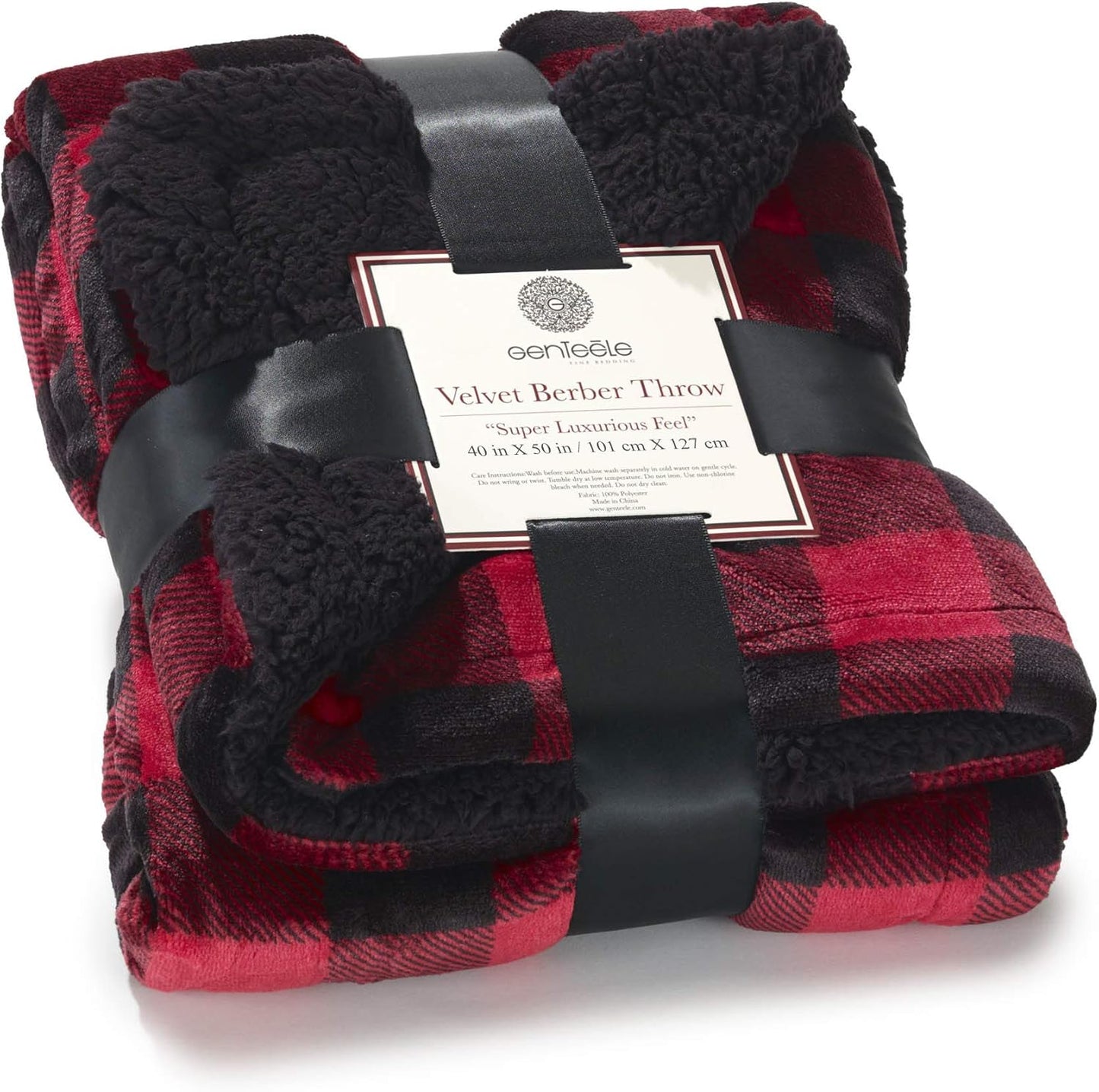 Sherpa Throw Blanket Super Soft Reversible Ultra Luxurious Plush Blanket, 50 X 60 Inches, Camel/White