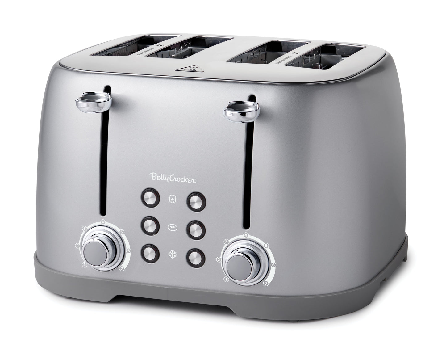 4-Slice Multi-Function Toaster, Toaster 4 Slice with Extra Wide Slots for Thick Bread, Bagel & Waffle, Toast Shade Control Dial, Slide Out Crumb Tray, White