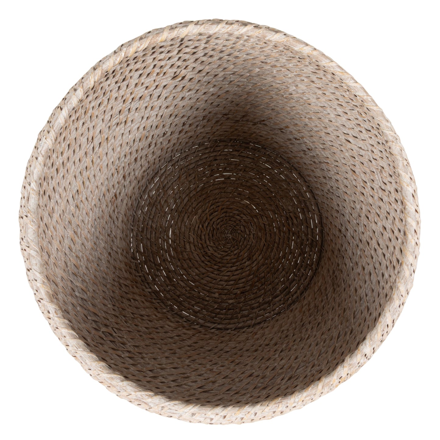 Hand-Woven Rattan Wicker Storage Baskets with Lids, Set of 2