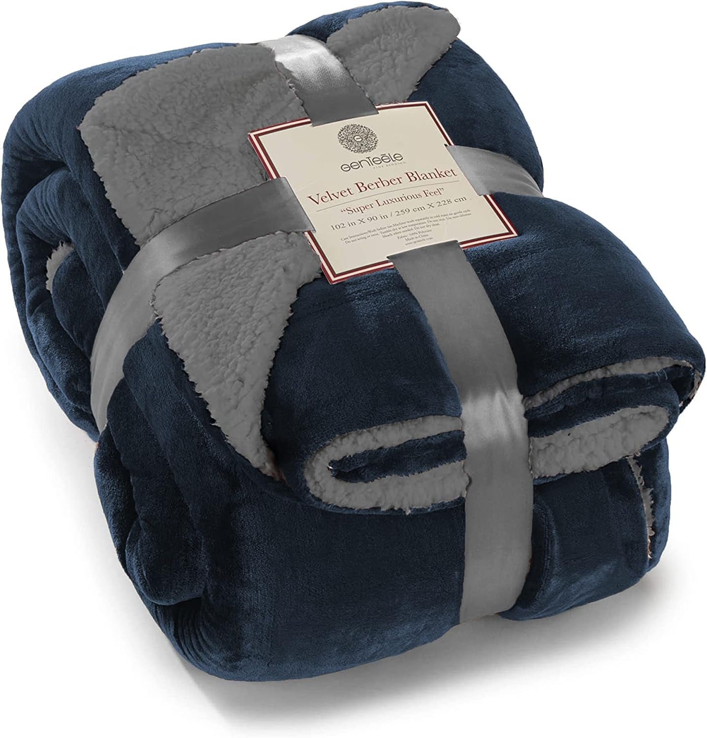 Sherpa Throw Blanket Super Soft Reversible Ultra Luxurious Plush Blanket, 50 X 60 Inches, Camel/White