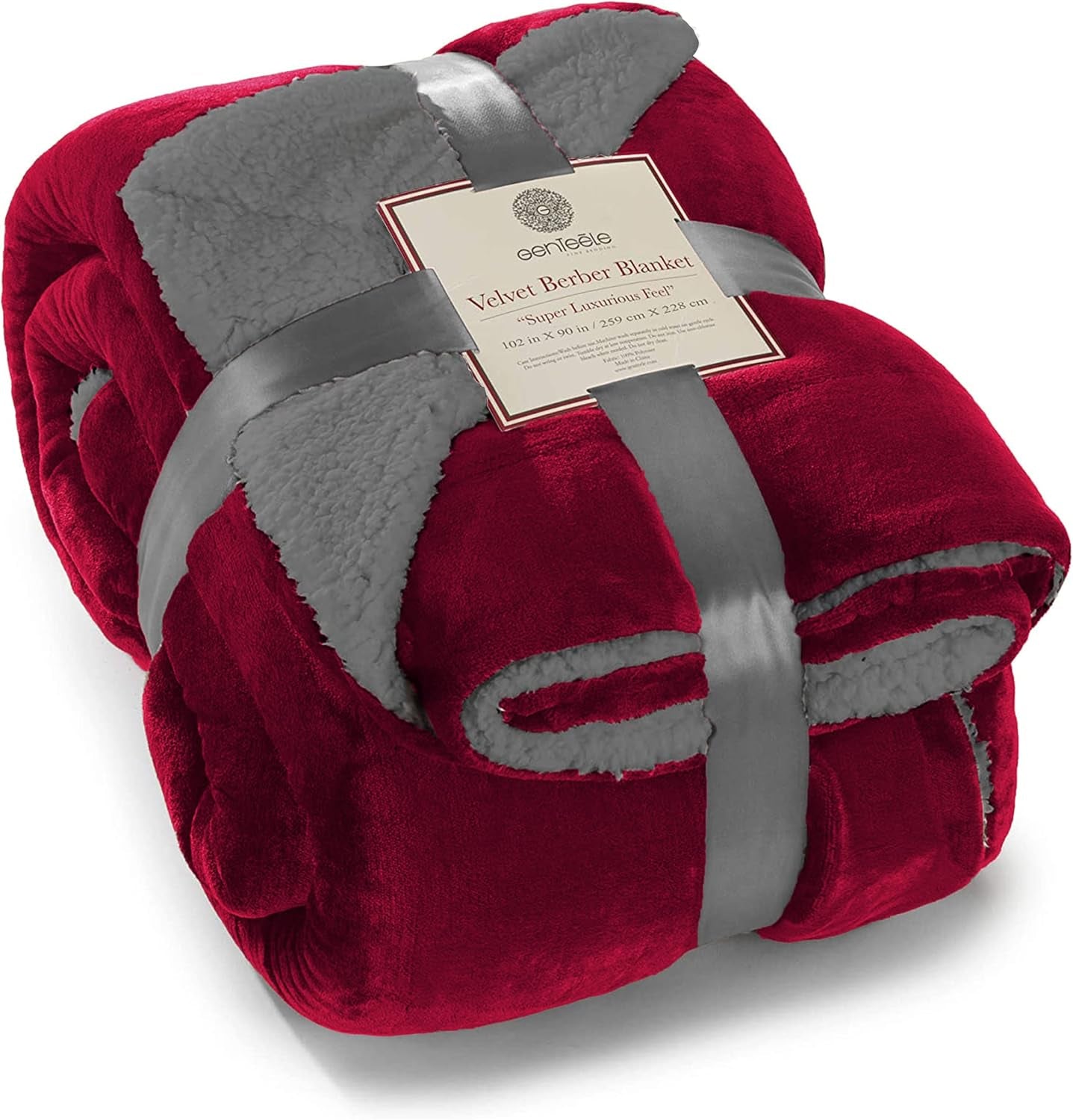 Sherpa Throw Blanket Super Soft Reversible Ultra Luxurious Plush Blanket, 50 X 60 Inches, Camel/White