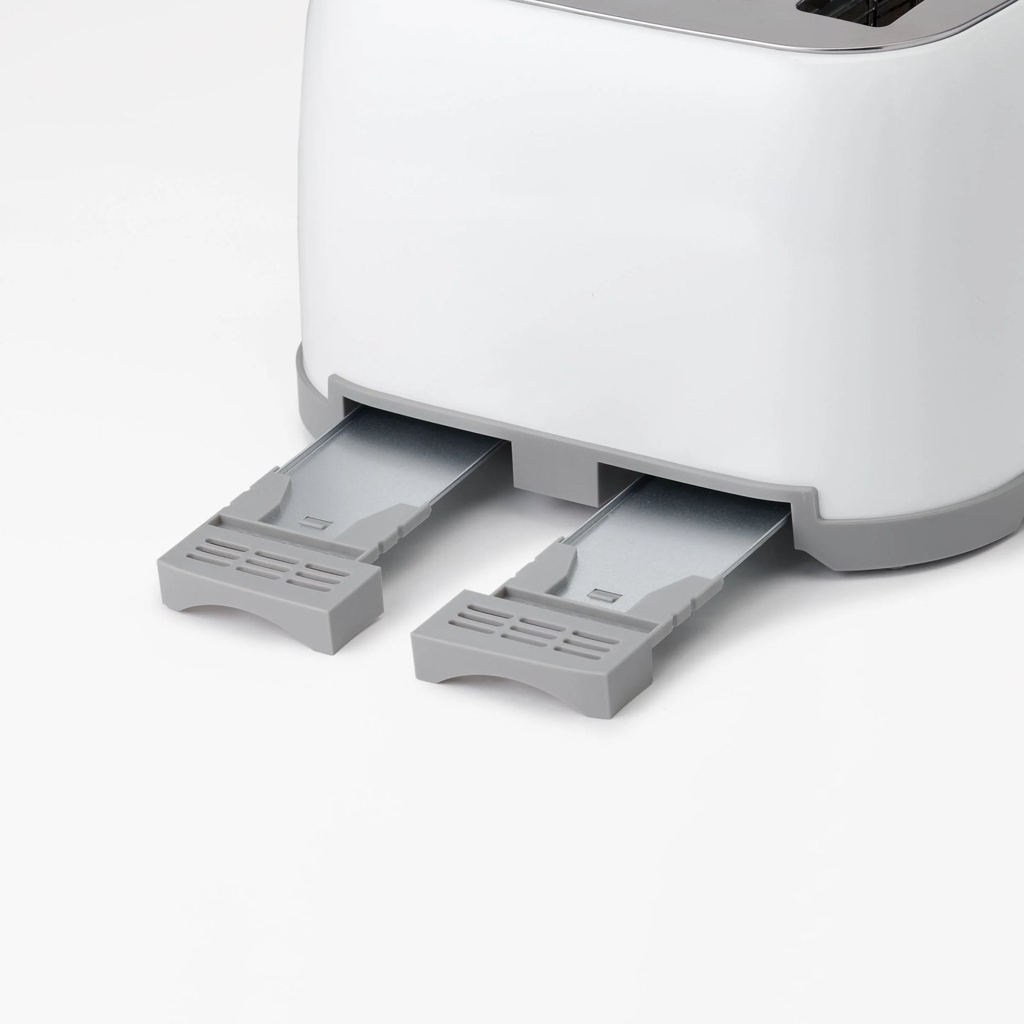 4-Slice Multi-Function Toaster, Toaster 4 Slice with Extra Wide Slots for Thick Bread, Bagel & Waffle, Toast Shade Control Dial, Slide Out Crumb Tray, White