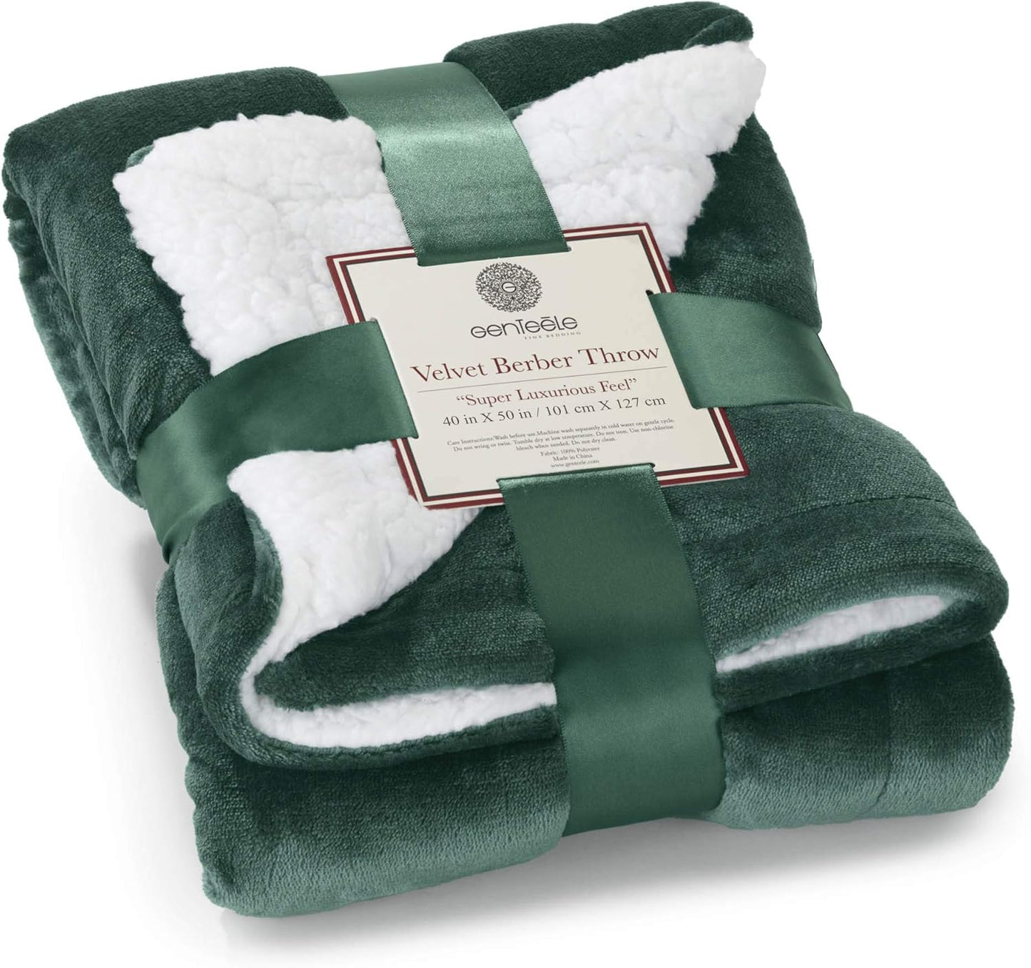 Sherpa Throw Blanket Super Soft Reversible Ultra Luxurious Plush Blanket, 50 X 60 Inches, Camel/White