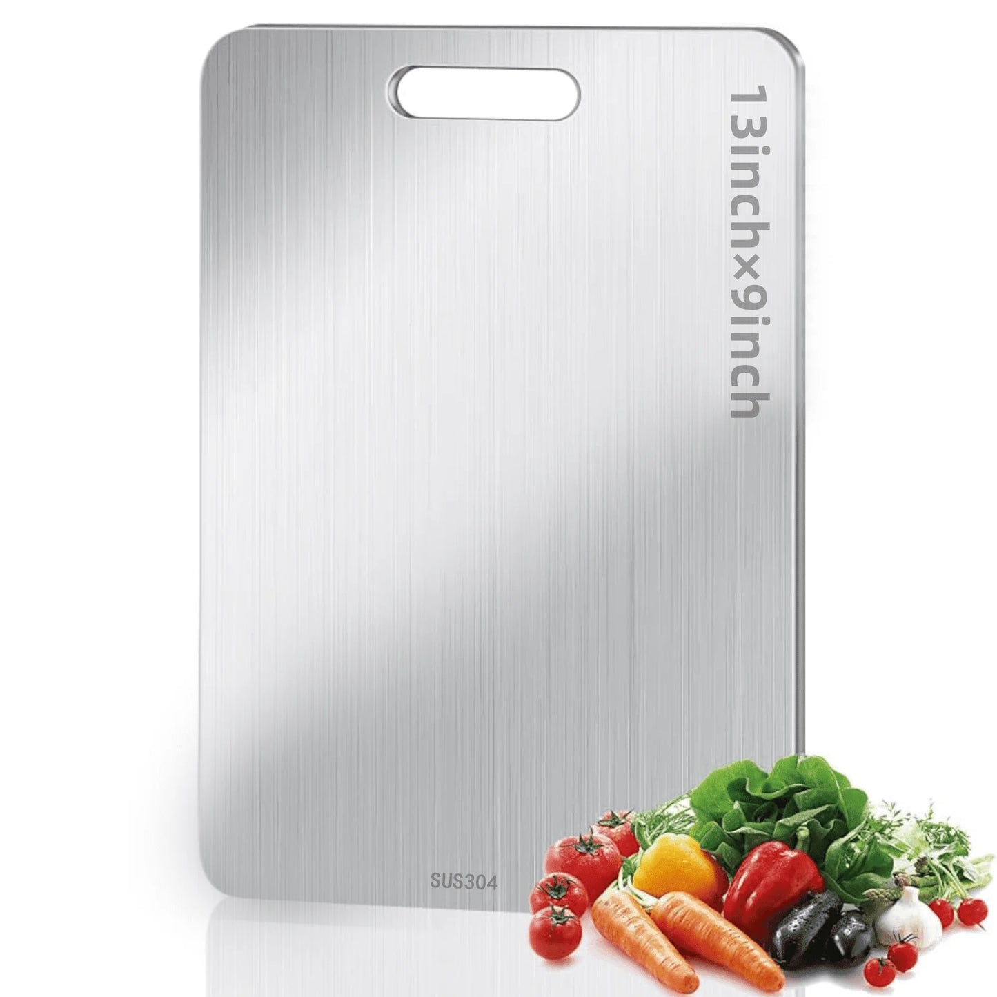 Titanium Cutting Boards Set of 3,Stainless Steel Cutting Boards for Kitchen,Double-Sided Food Grade Cutting Board,Cutting Meat,Cheese,Vegetable,Fruit