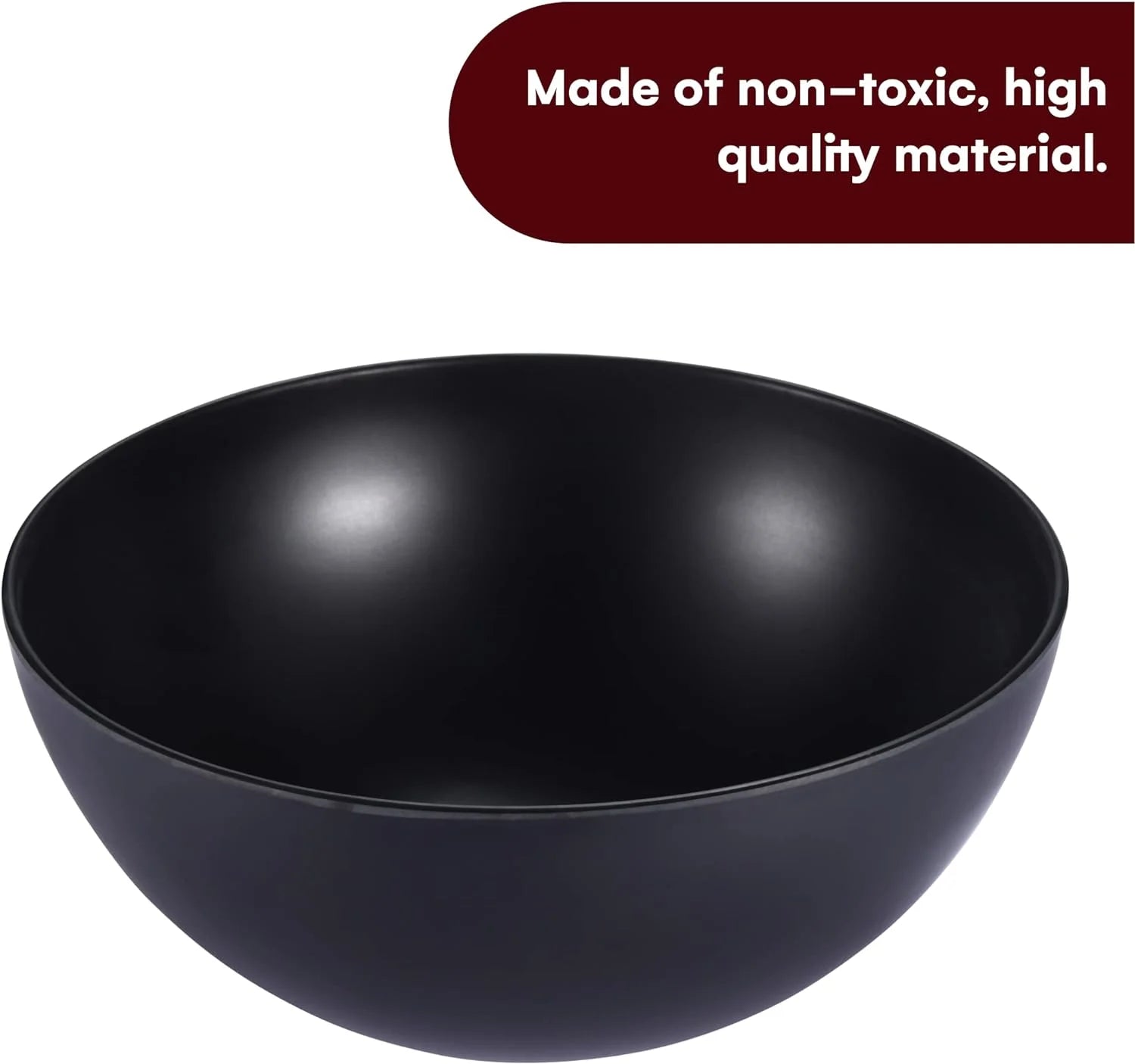 Bamboo Fiber Salad Bowl Set with Wooden Lids - Perfect for Serving, Mixing, and Prepping Fruits, Pasta, Cheese, Ramen, Bread, and More!