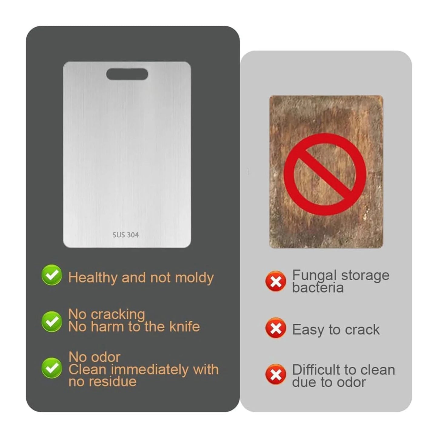 Titanium Cutting Boards Set of 3,Stainless Steel Cutting Boards for Kitchen,Double-Sided Food Grade Cutting Board,Cutting Meat,Cheese,Vegetable,Fruit