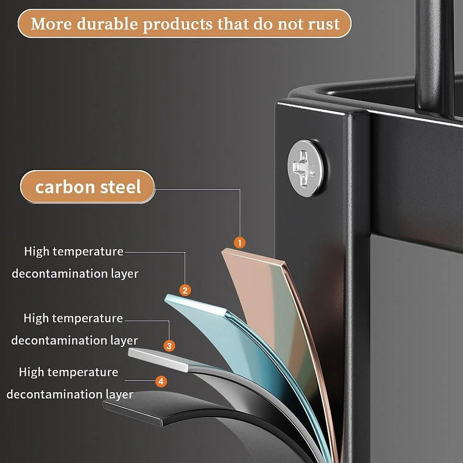 Dish Drying Rack- Space-Saving Dish Rack, Dish Racks for Kitchen Counter, Stainless Steel Kitchen Drying Rack with a Cutlery Holder,12''W X 17''L, Black